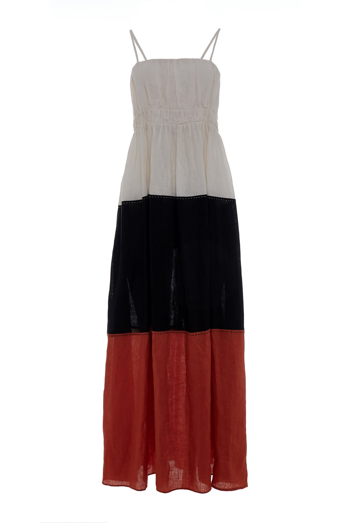 Devotion Twins | Noa Long Dress - Black/Terracotta