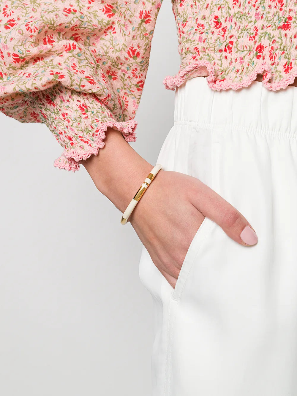 Aurélie Bidermann | Positano Bangle - Ivory