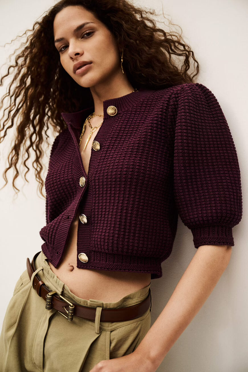 Ba&sh | Garance Cardigan - Prune