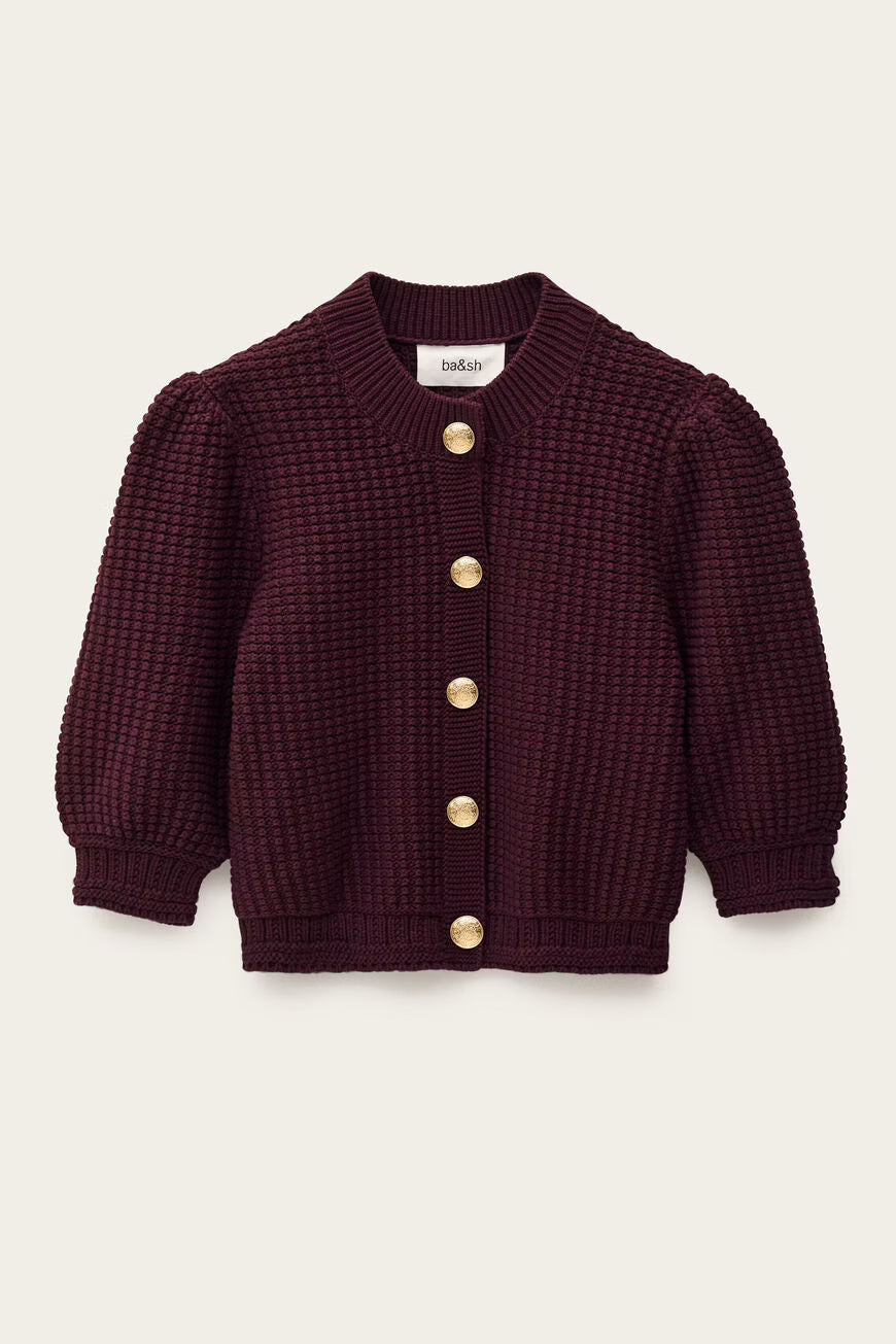 Ba&sh | Garance Cardigan - Prune