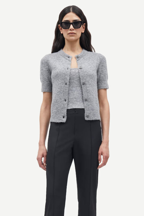 Samsoe Samsoe | Sanoura SS Cardigan - Heather Grey