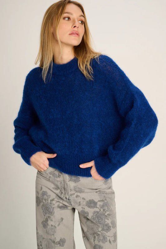 Les Tricots D'o | Coco Pullover Crewneck -  Cobalt Blue