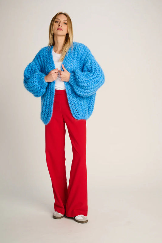 Les Tricots D'o | Audrey Rib Cardigan - Blue