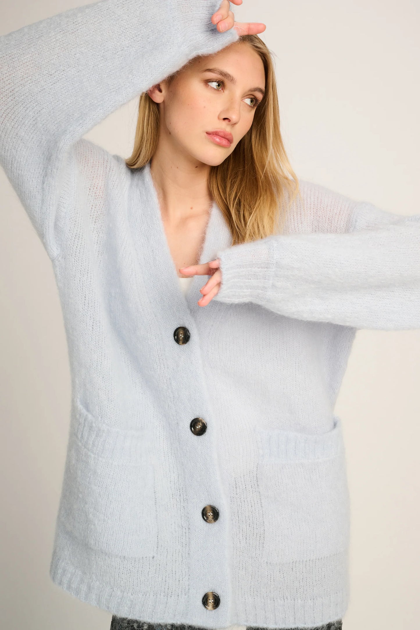 Les Tricots D'o | Charlie Cardigan - Pastel Blue