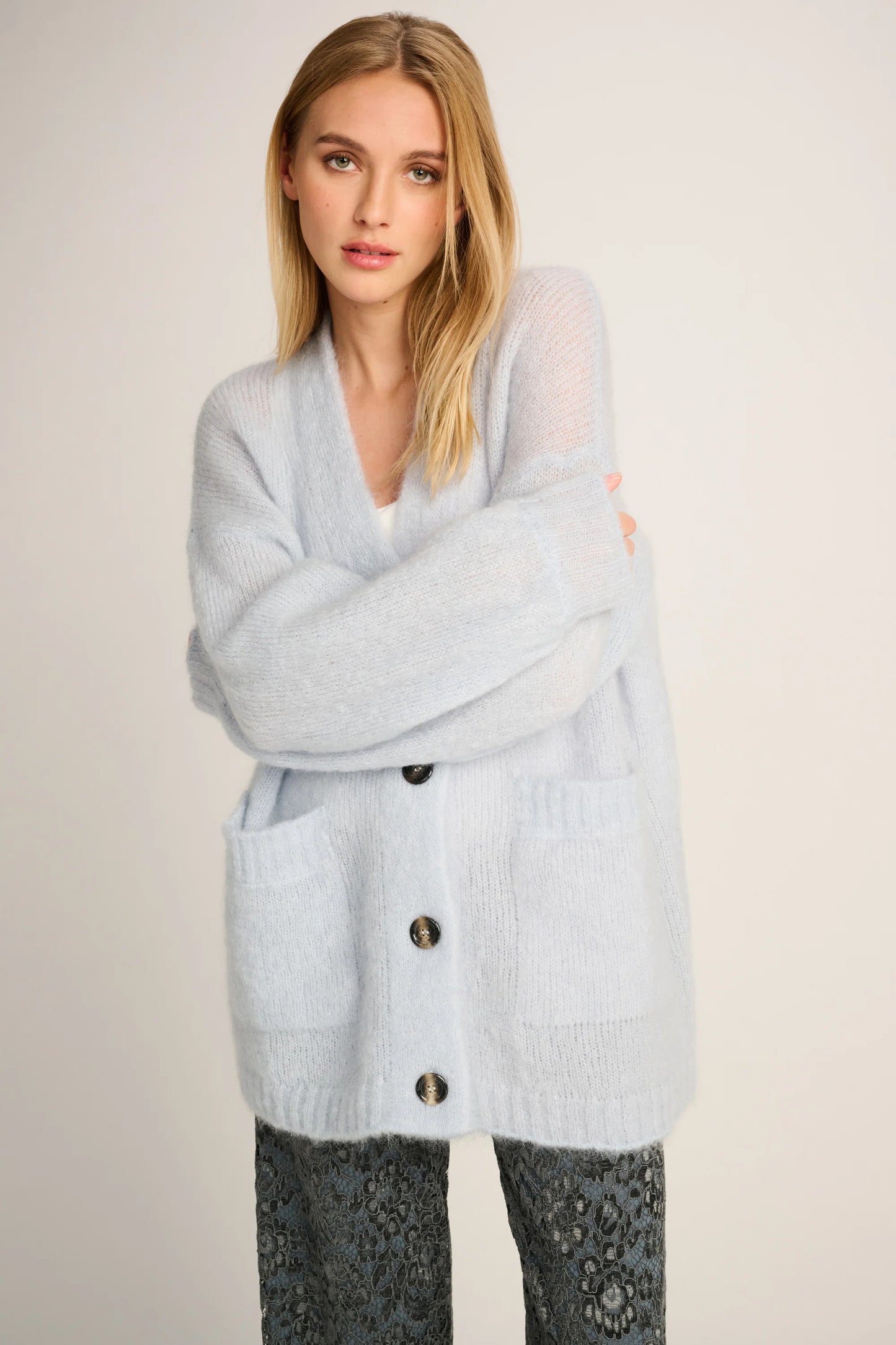 Les Tricots D'o | Charlie Cardigan - Pastel Blue