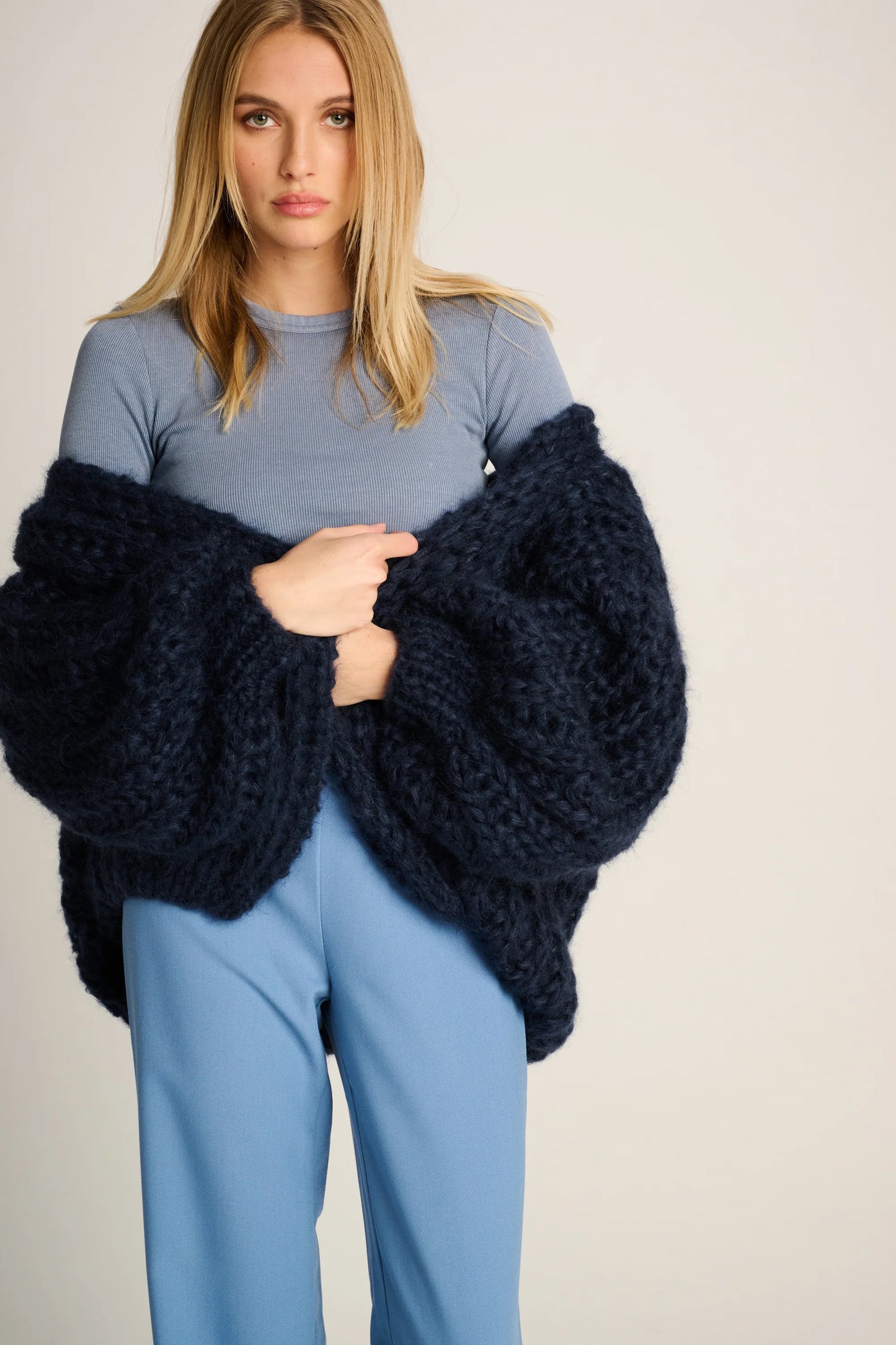 Les Tricots D'o | Audrey Rib Cardigan - Navy