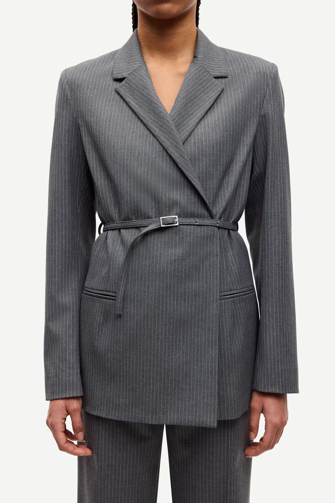 Samsøe Samsøe | Salot Blazer Belt - Dark Gull Gray