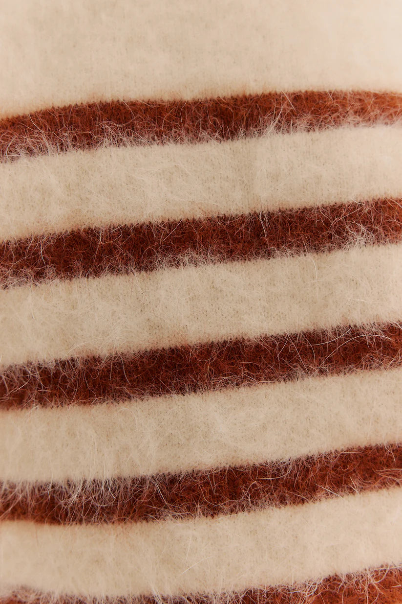 World of Nomads | Tara Stripe Knit - Oatmeal