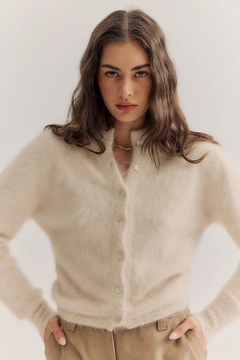 World of Nomads | Bella Cashmere Cardigan - Oatmeal