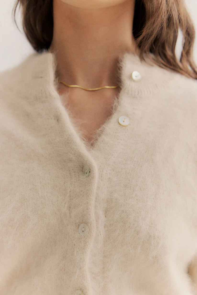 World of Nomads | Bella Cashmere Cardigan - Oatmeal