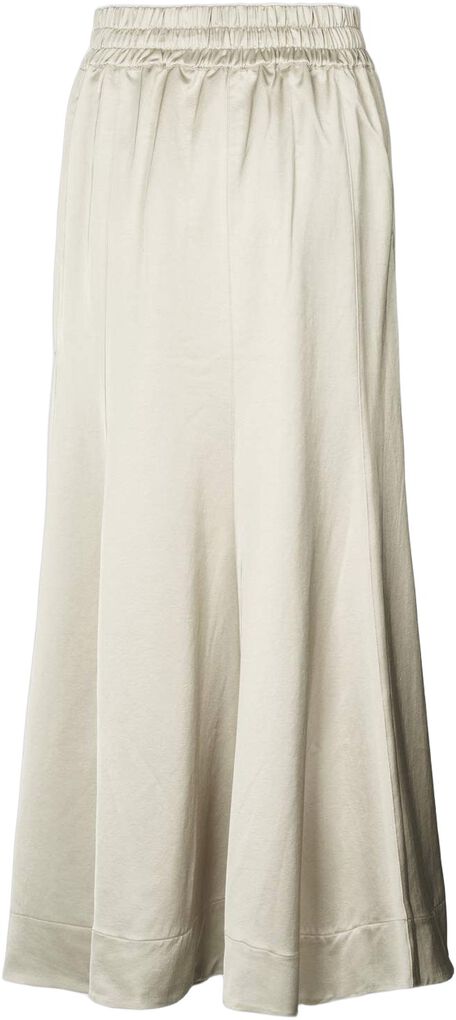 Rabens Saloner | Techno Drape Flared Skirt - Oyster