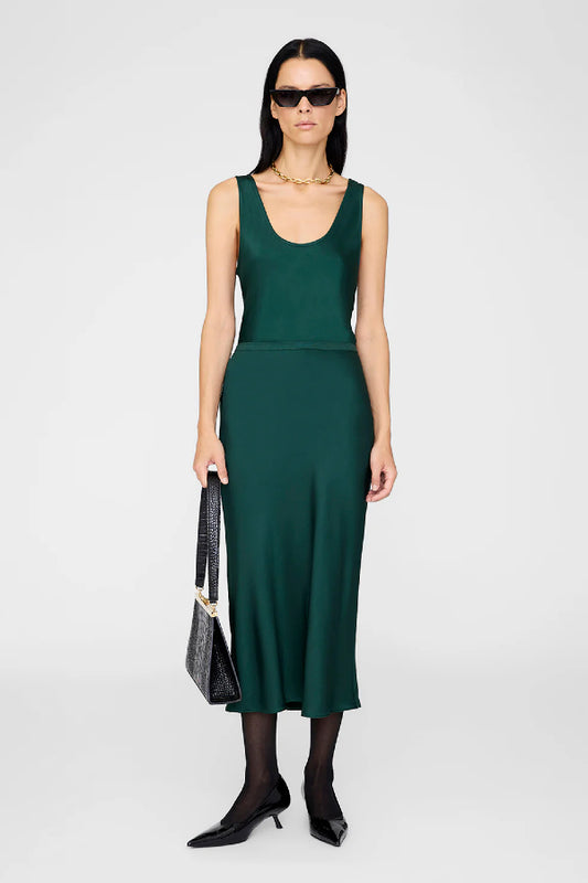 Anine Bing | Bar Silk Skirt - Teal