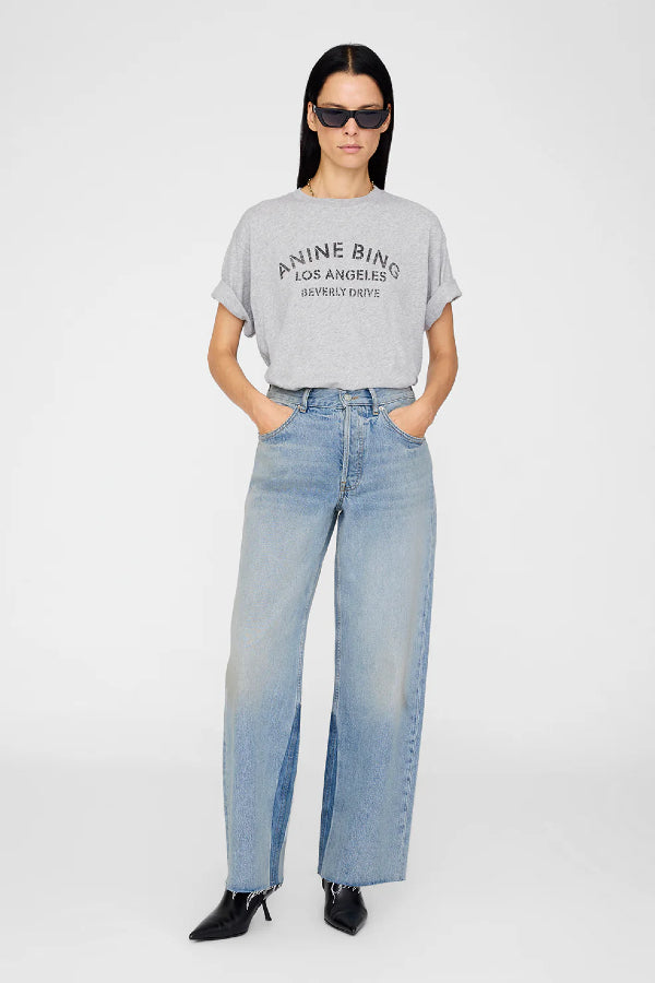 Anine Bing | Cohen Tee Los Angeles - Heather Grey