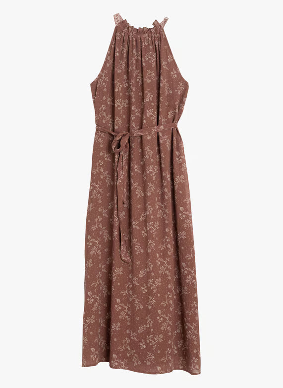 Indi & Cold | Floral Dress - Chocolate