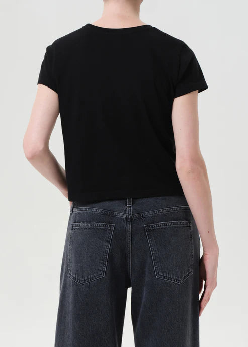 AGOLDE | Adine Shrunken Tee - Black