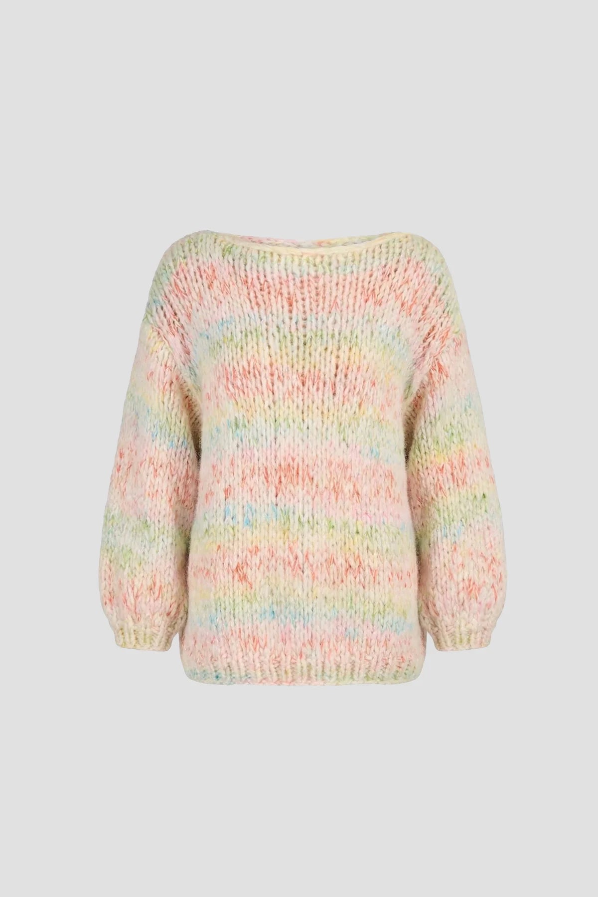 Les Tricots d'O | Amy Pullover Round Neck - Off White Multi