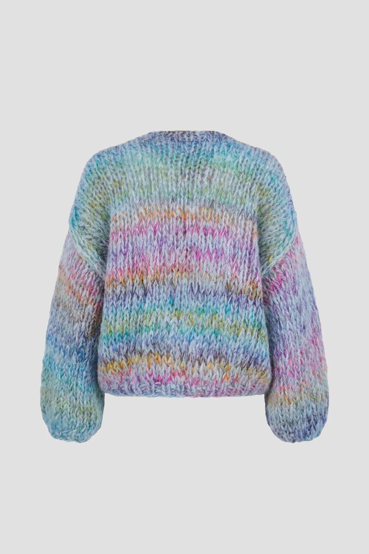 Les Tricots d’O | Brigitte Cardigan Short - Jeans Blue Multi