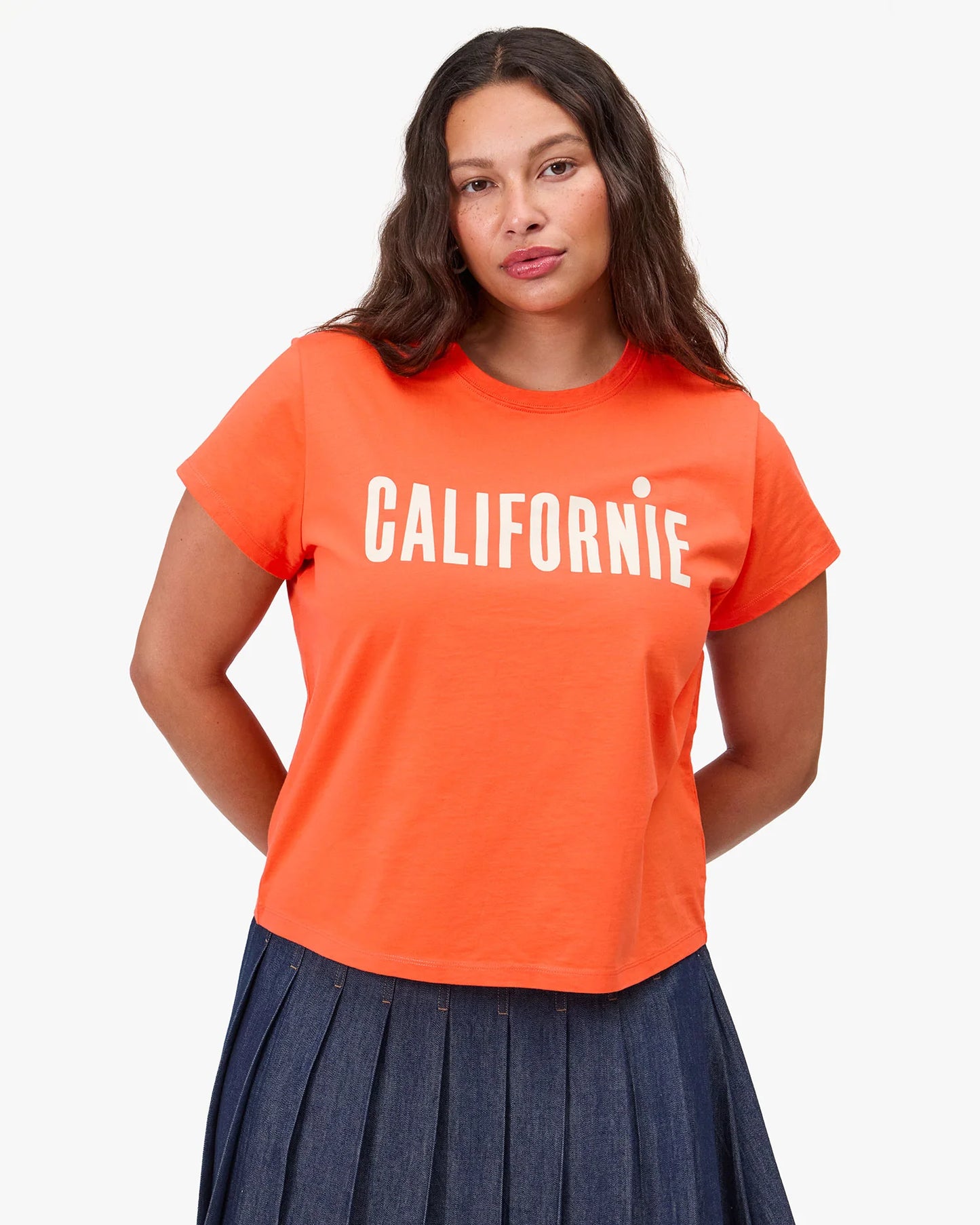 Clare V. | Classic Tee Californie - Scarlet Orange