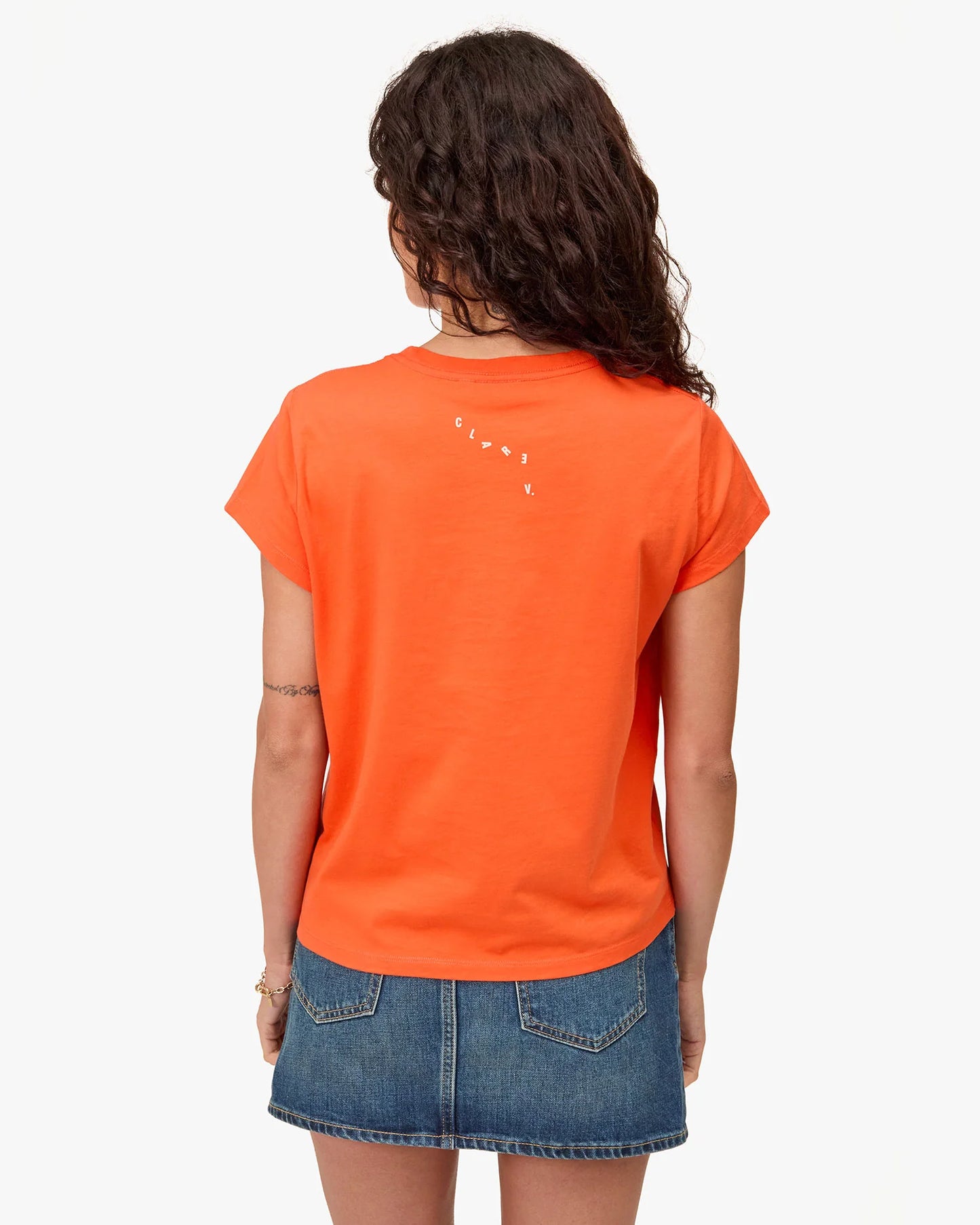Clare V. | Classic Tee Californie - Scarlet Orange