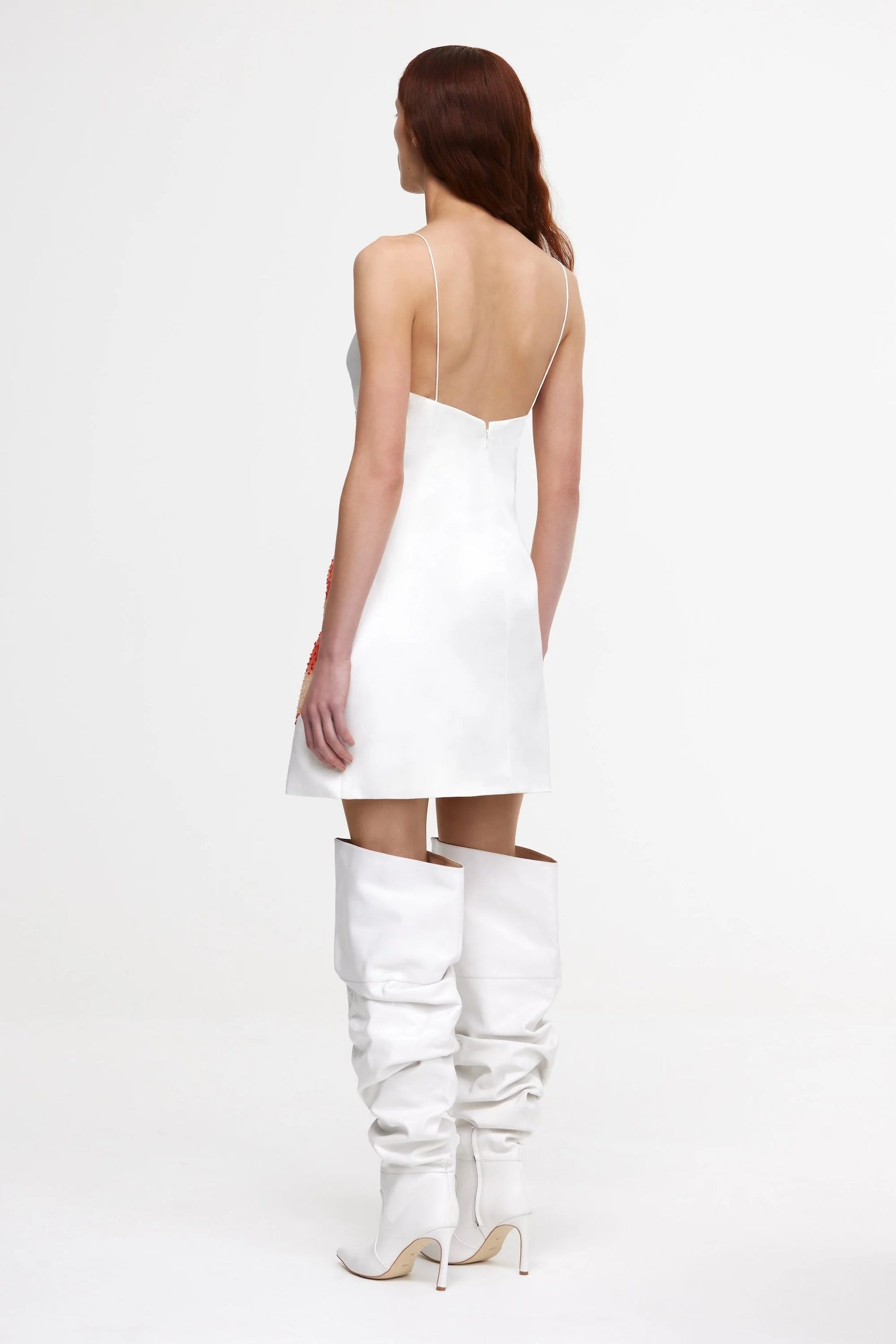 Acler | Pendoylan Mini Dress - White / Poppy