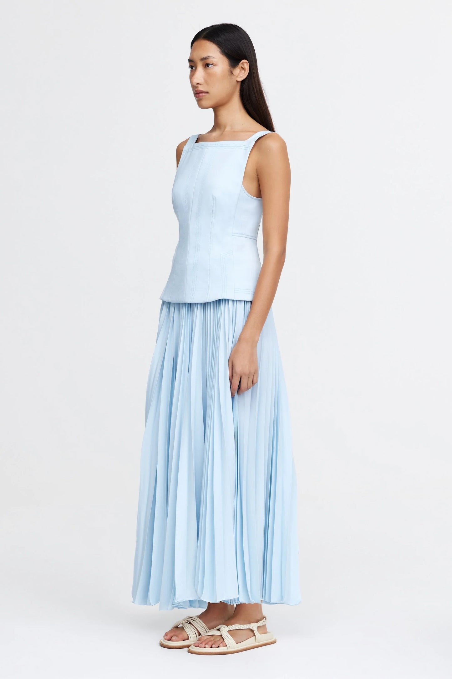 Acler | Hollinshill Maxi Dress - Baby Blue