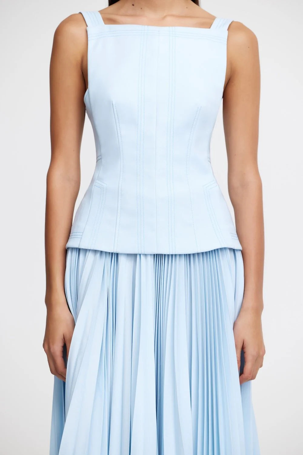 Acler | Hollinshill Maxi Dress - Baby Blue