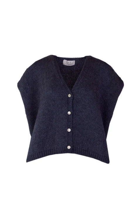 Lou & Odette | Elli Sleeveless V-Neck - Navy