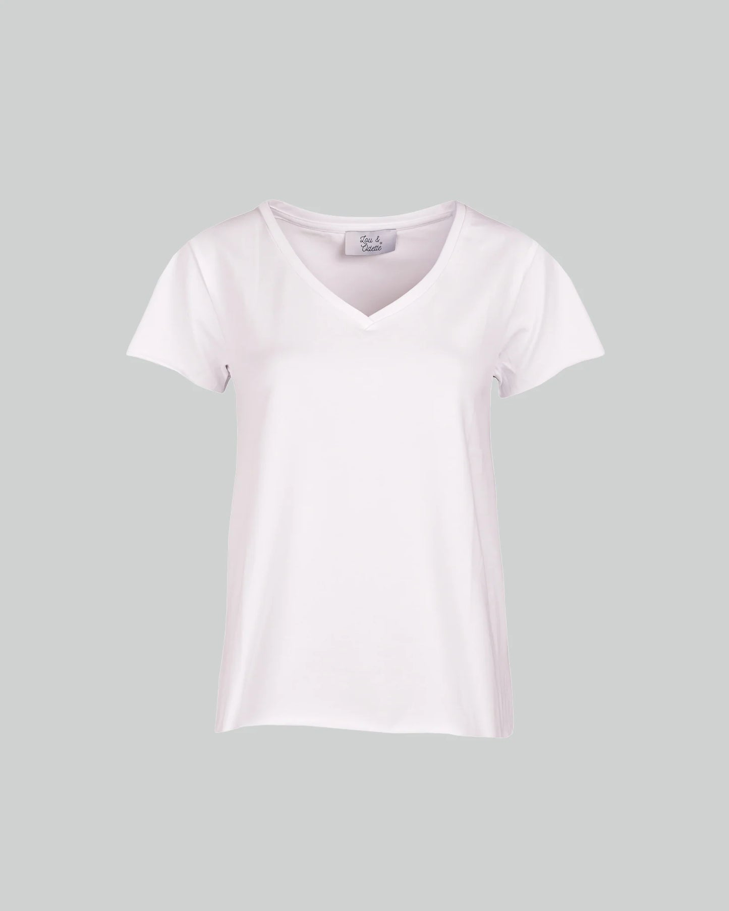 Lou & Odette | Faye V-Neck T-Shirt - White