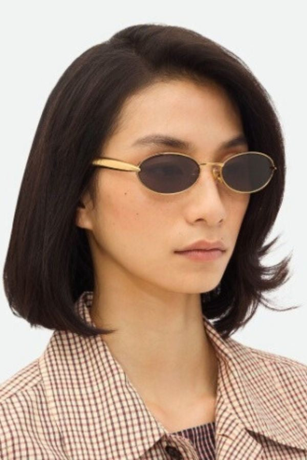 Bottega Veneta | Gold Oval Frame BV1386S001