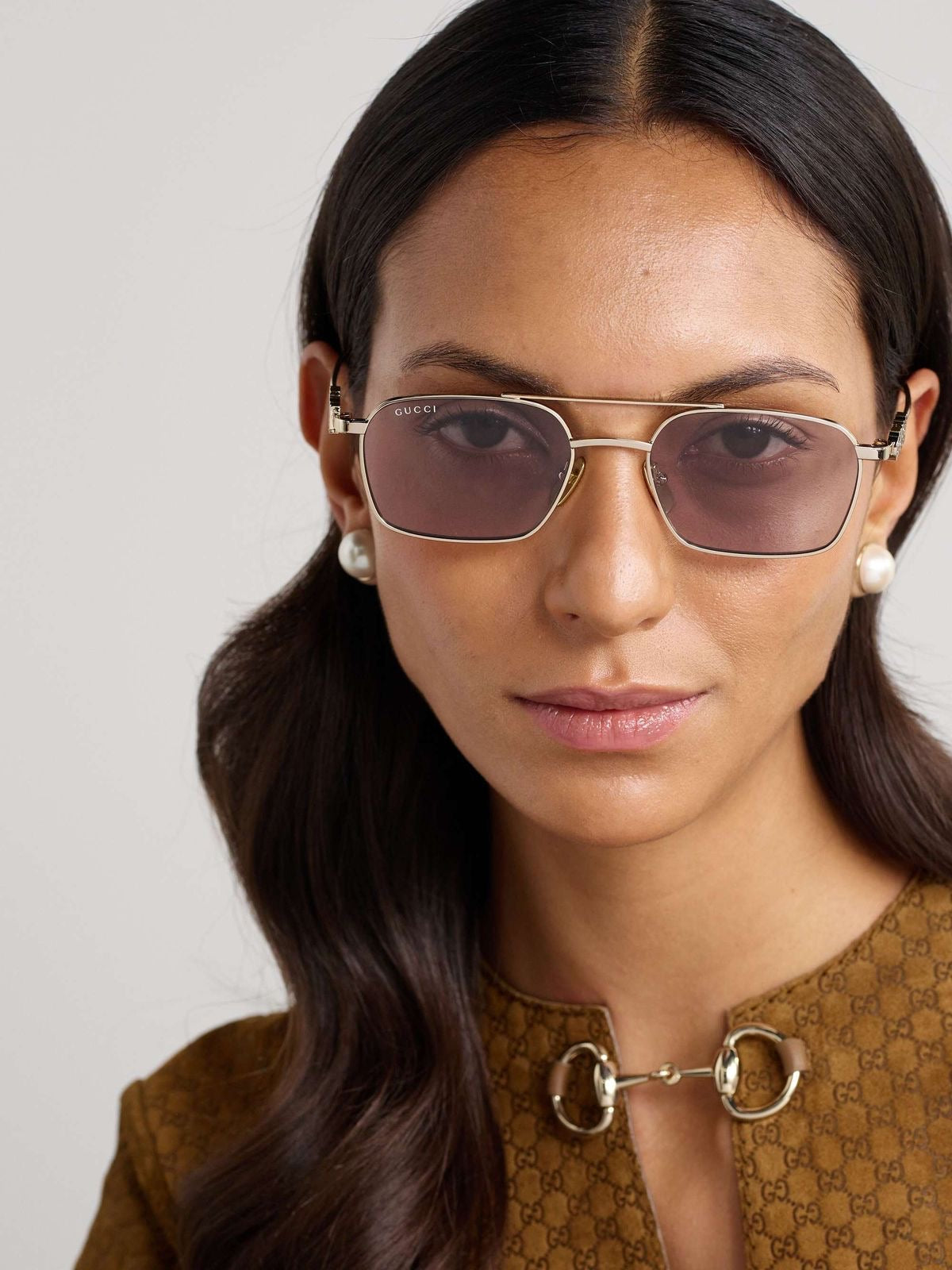 Gucci | Square Aviator - Gold Frame GG1804S001