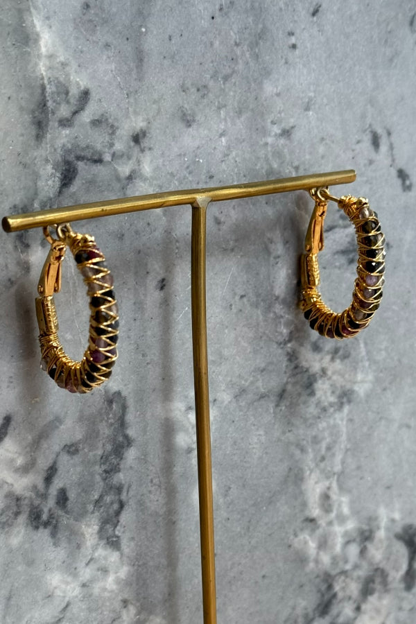 Gas Bijoux | Lyre Hoop Earrings - Multi