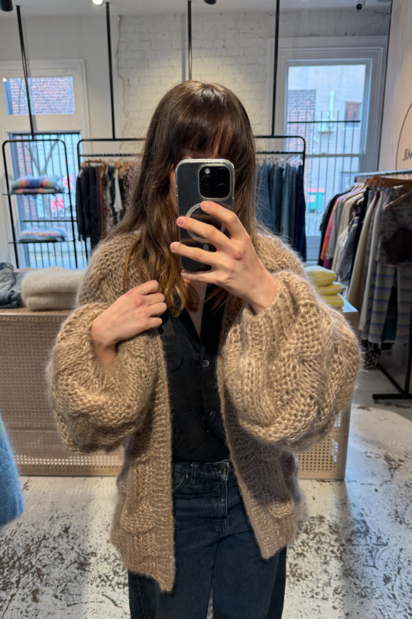 Les Tricots D'o | Mohair / Silk Cardigan - Beige