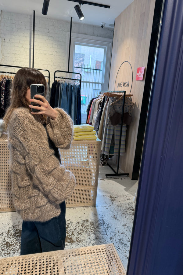 Les Tricots D'o | Mohair / Silk Cardigan - Beige