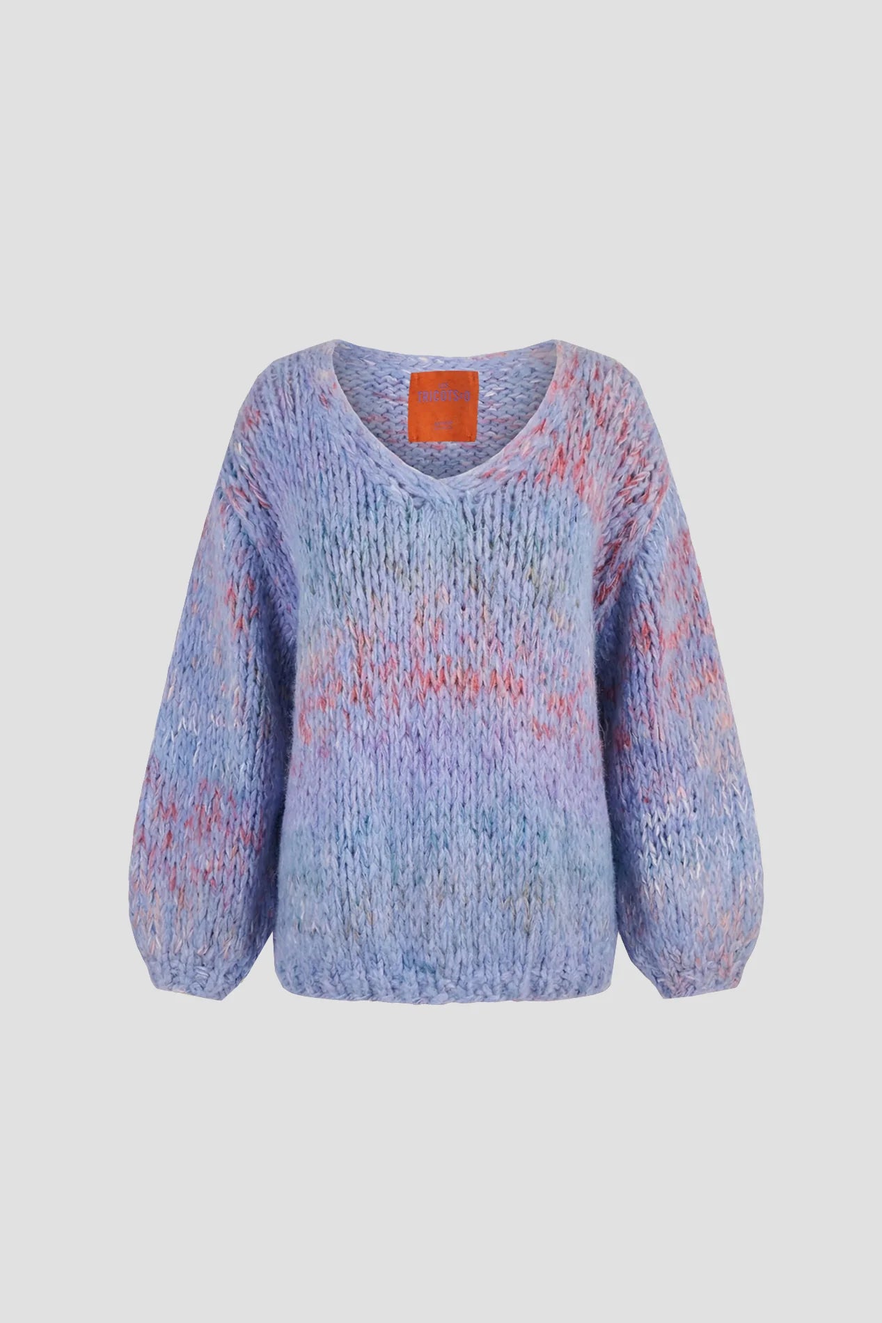 Les Tricots d’O | Cato Pullover V Neck - Jeans Blue
