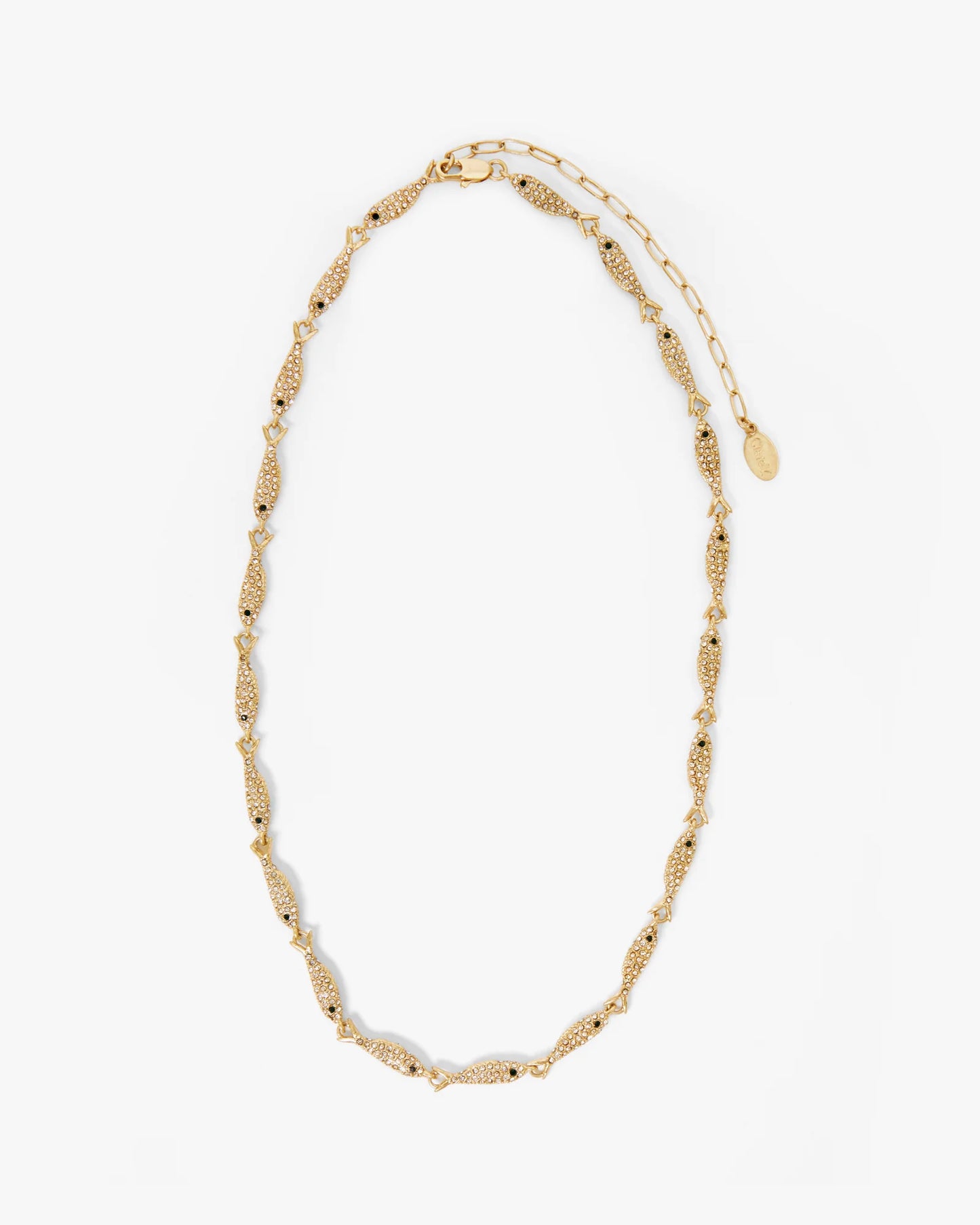 Clare V. | Le Pave Sardine Necklace - Vintage Gold