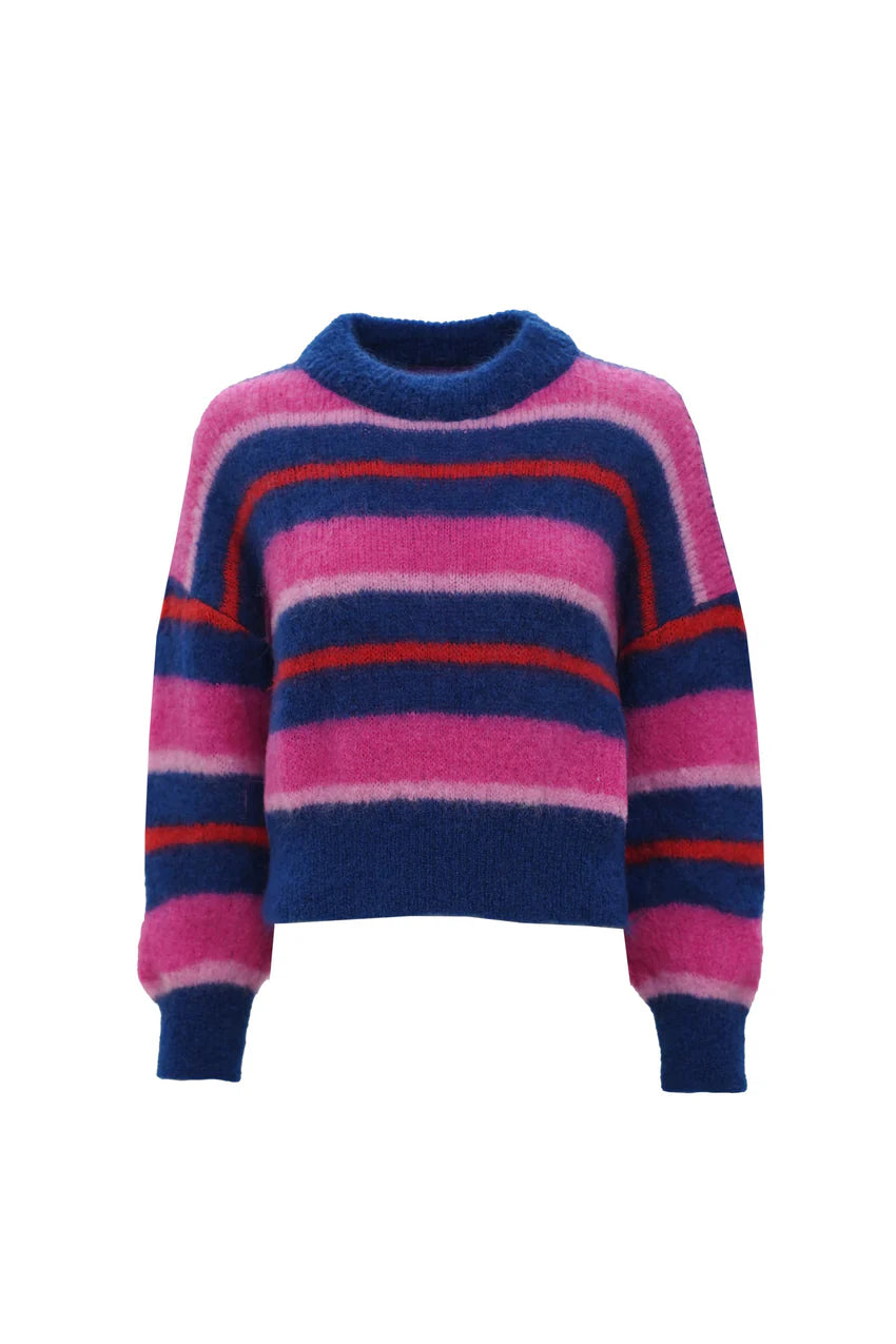 Les Tricots D'o | Coco Mohair Pullover - Stripe Multi
