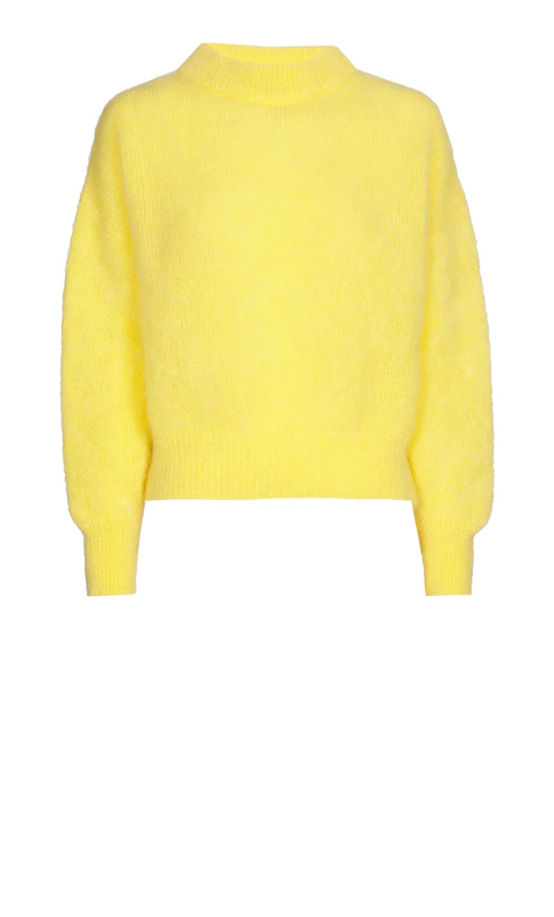Les Tricots D'o | Coco Mohair Pullover Round Neck - Yellow