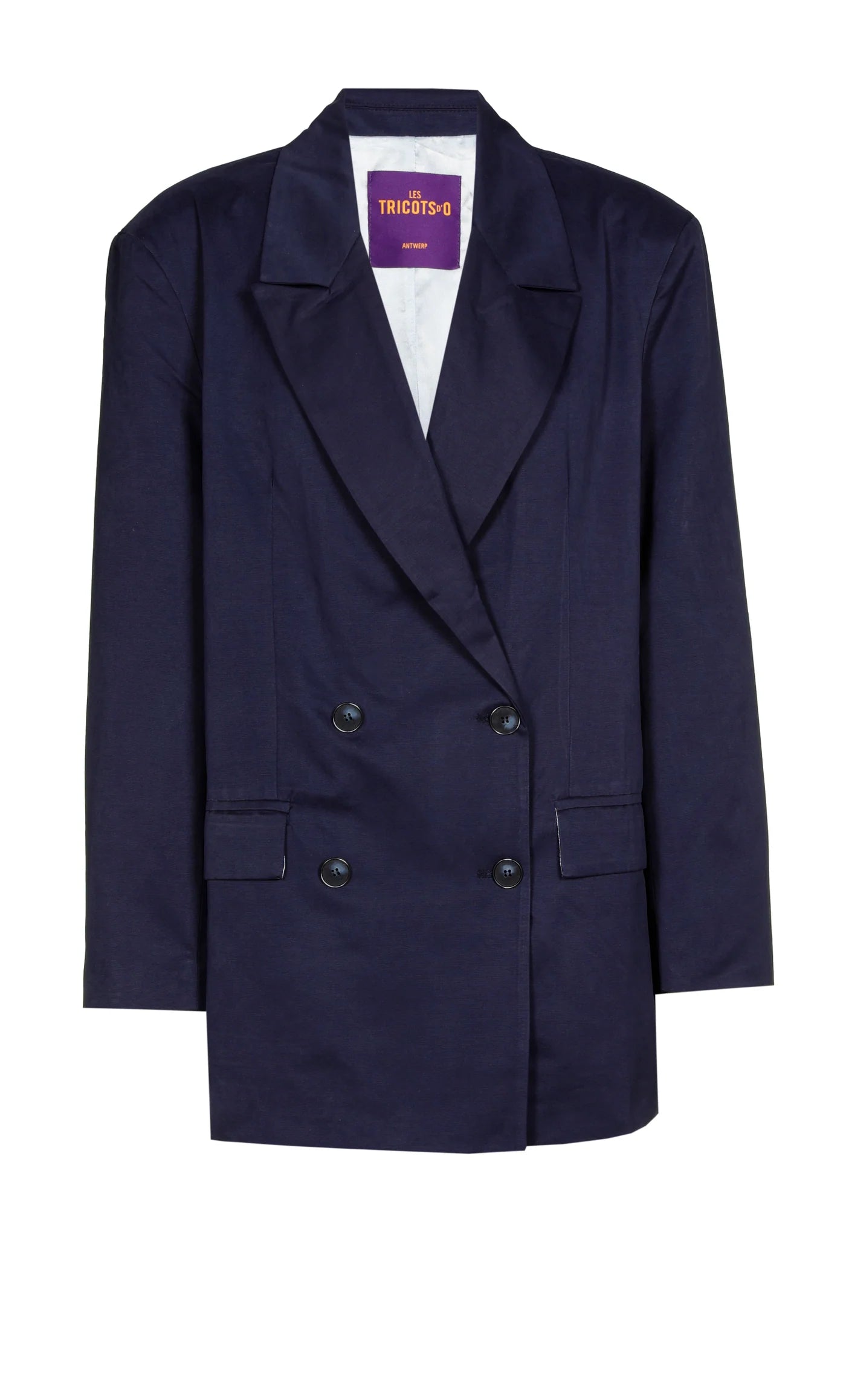 Les Tricots D'o | Giovanna Cotton Blazer - Navy