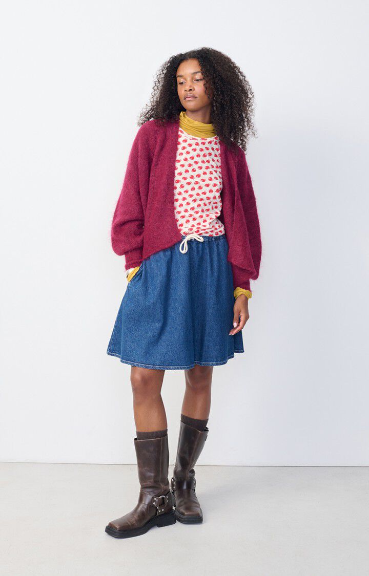 American Vintage | Nuny Cardigan - Burgundy Melange