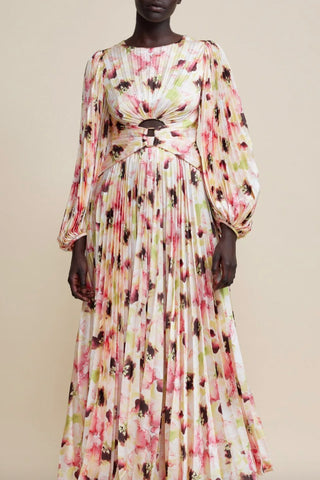 Leo Lin | Nayla Midi Dress - Lush Swallow Print