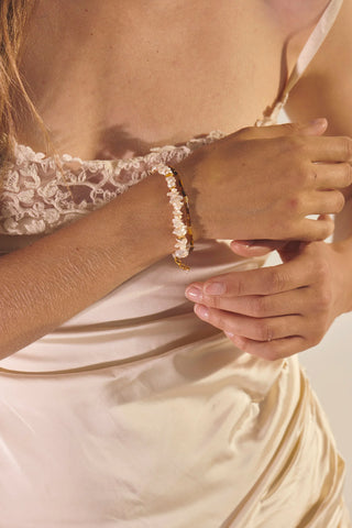 Anni Lu | Crystal Butterfly Bracelet - Gold
