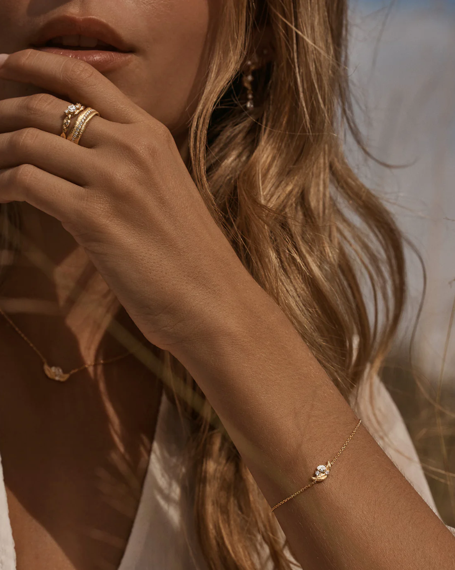 By Charlotte | Through the Seasons Bracelet - 18k Gold Vermeil