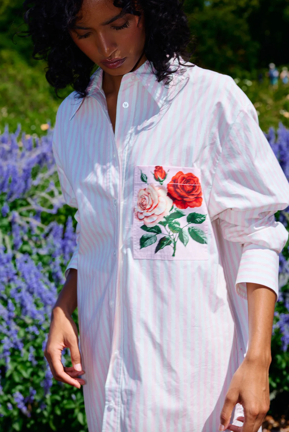 Aston Studio | Buddy Shirt - Baby Rose Stripe