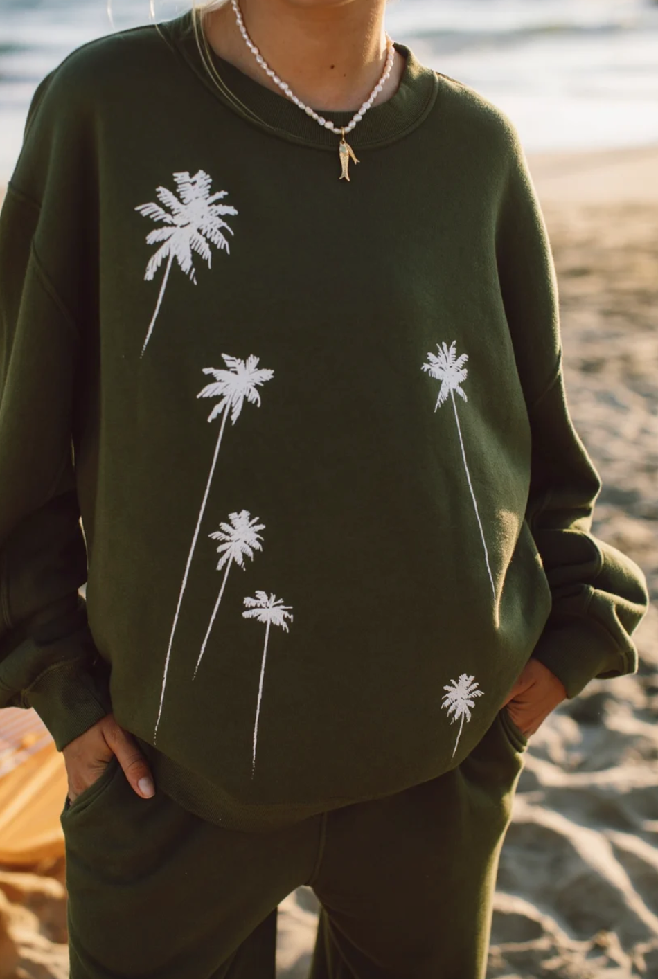 all time favourite | Off Duty Sweatshirt - Olive Branch