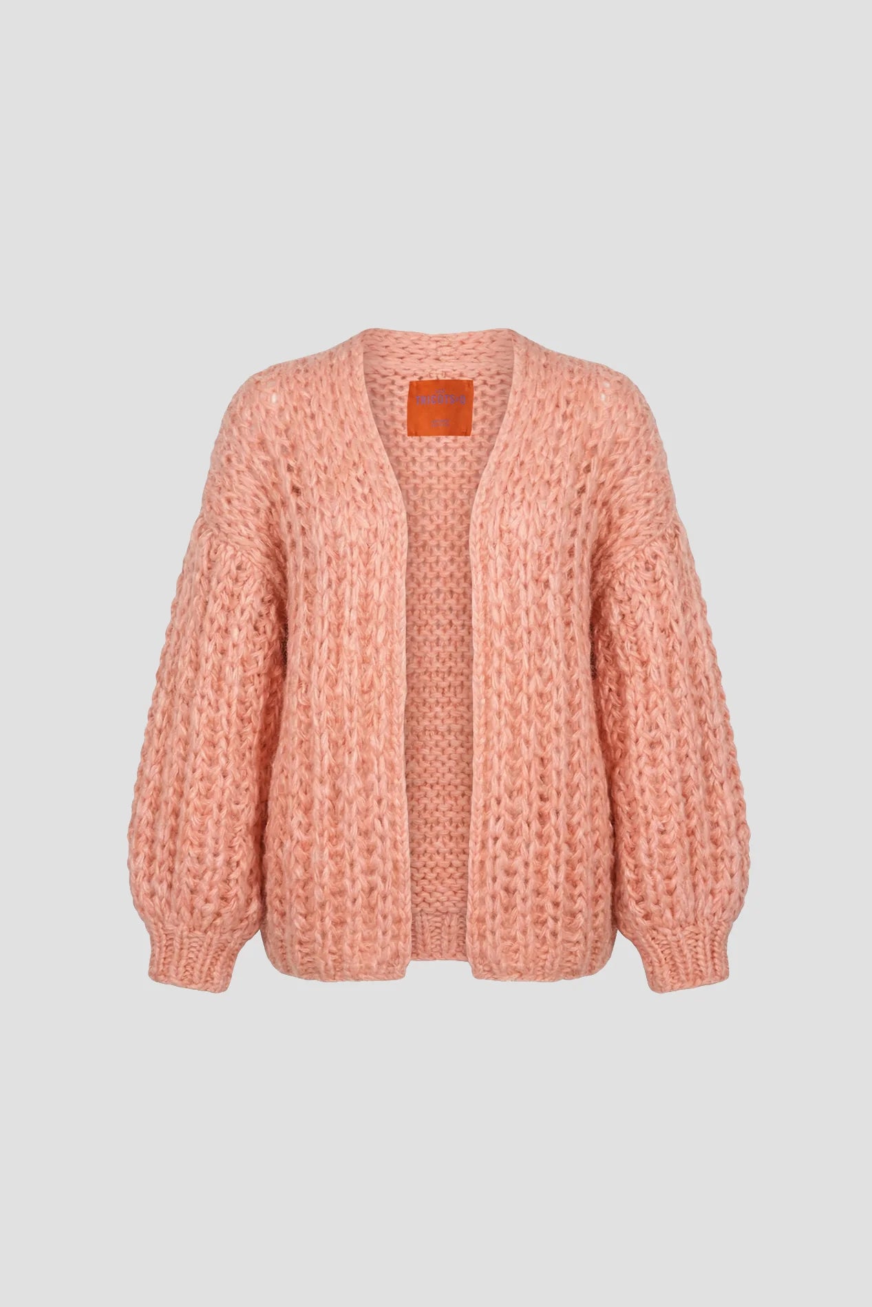 Les Tricots d'O | Tessa Cardigan Rib - Peach