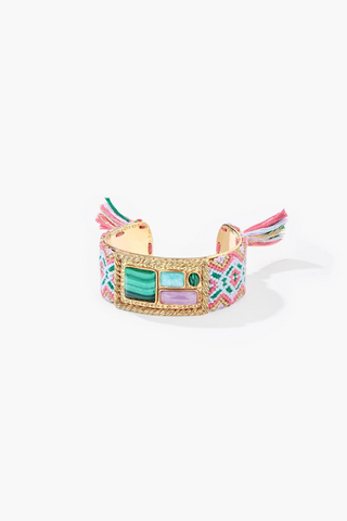 Aurélie Bidermann | Malli Earrings - Amazonite/Carnelian/Pink Opal
