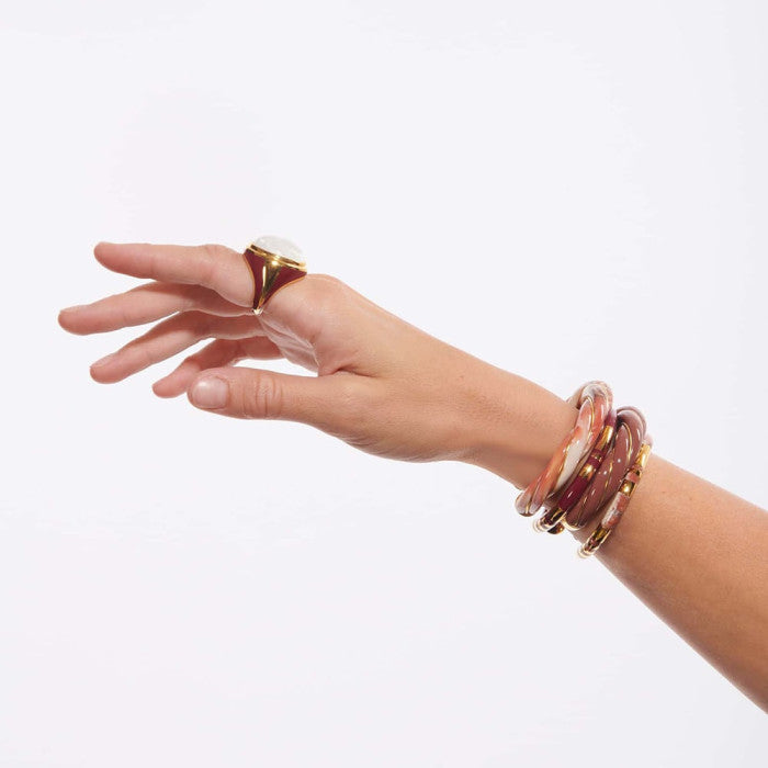 Aurélie Bidermann | Positano Bangle - Terracotta Brown