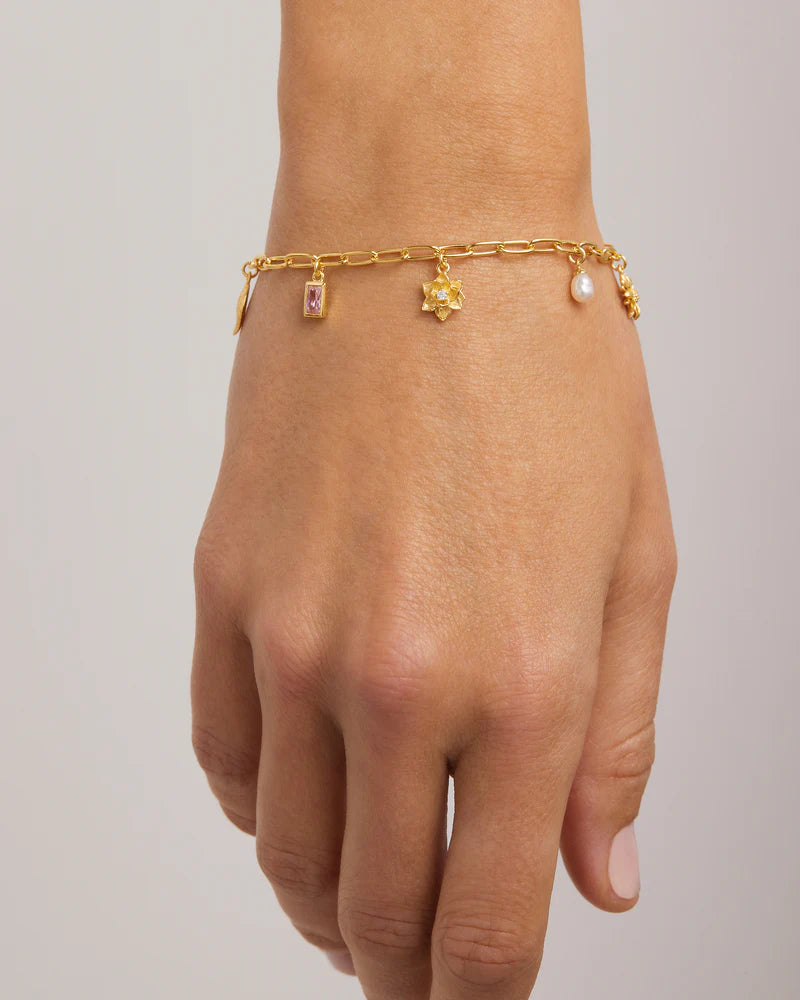 By Charlotte | Bloom With Grace Bracelet - Gold