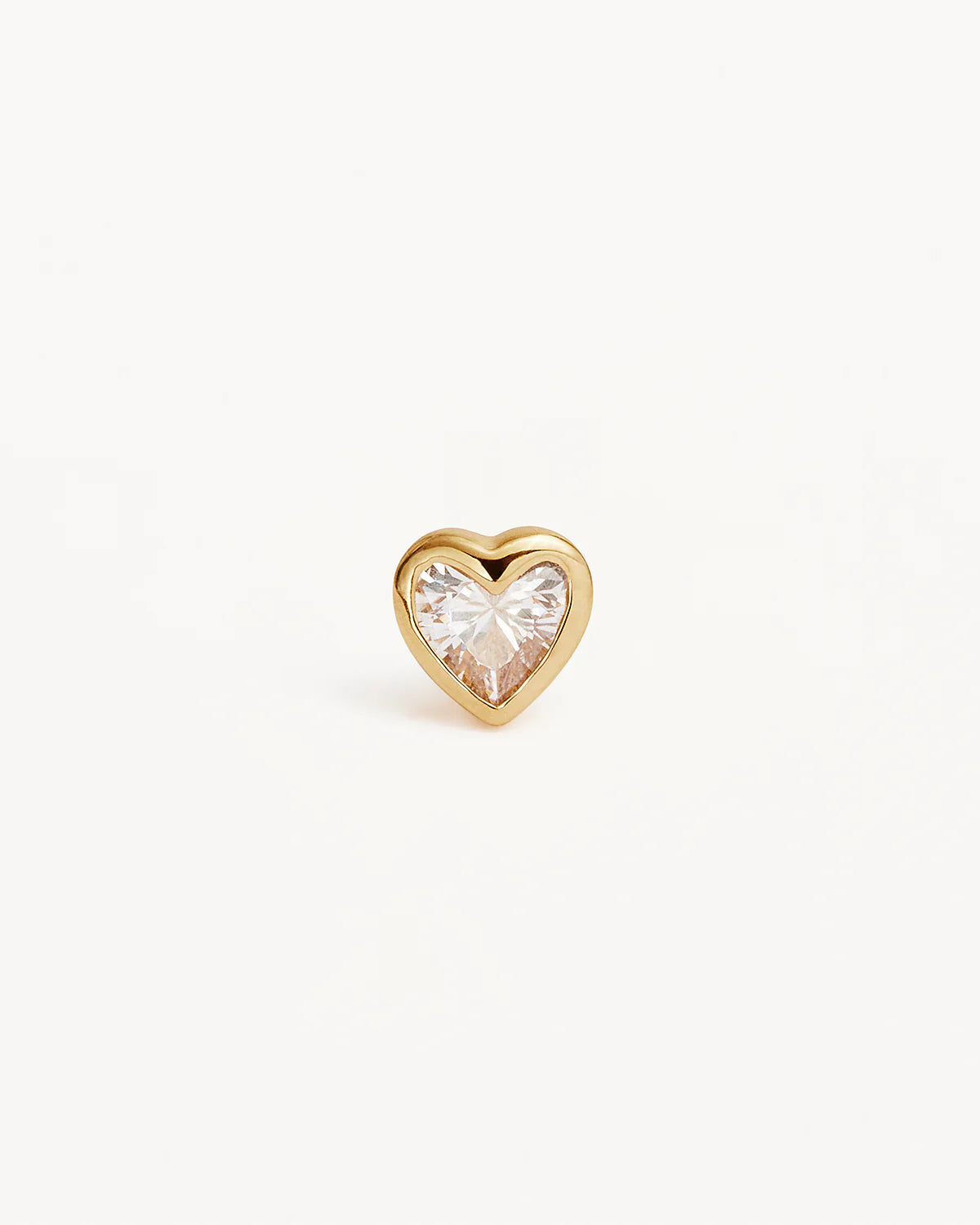 By Charlotte | Radiant Heart Studs - Gold