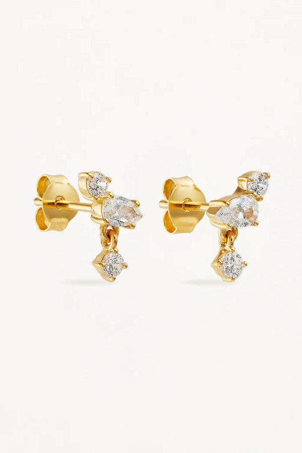 By Charlotte | No Rain, No Flowers Studs- Gold